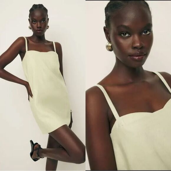 Reformation Dresses & Skirts - NWT Reformation Lainey Linen Dress in Dried Herbs